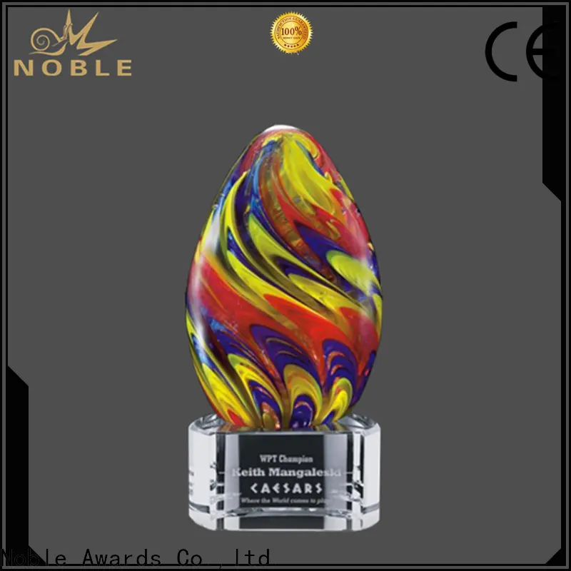 Noble Awards durable art glass awards trophies get quote For Sport games 1