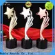 Noble Awards K9 Crystal metal football trophy with Gift Box For Sport games 1