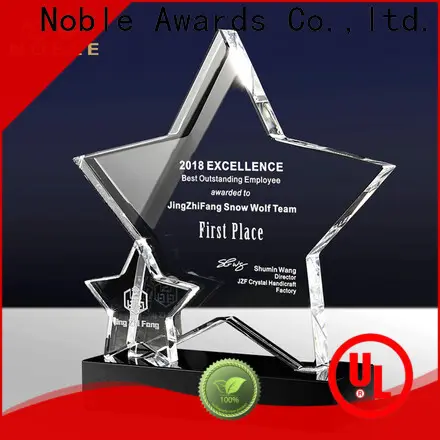 Noble Awards portable glass baseball trophies supplier For Sport games 1