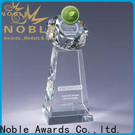 Noble Awards jade crystal glass trophies free engraving OEM For Sport games 1