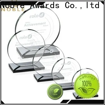 Noble Awards jade crystal round glass trophy buy now For Sport games 1