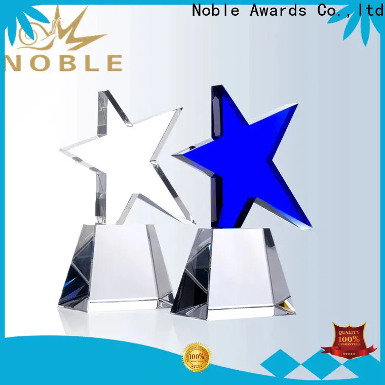 Noble Awards premium glass glass trophies free engraving supplier For Sport games 1
