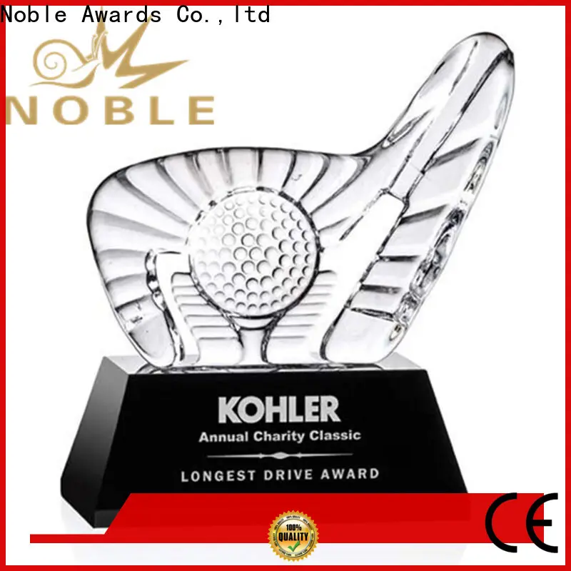 Noble Awards premium glass engraved glass trophy free sample For Sport games 1