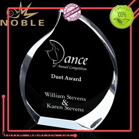 Noble Awards premium glass glass trophy design buy now For Sport games 1