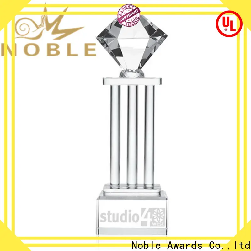 portable glass tennis trophy jade crystal for wholesale For Sport games 1