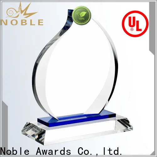 Noble Awards jade crystal glass award plaque bulk production For Sport games 1