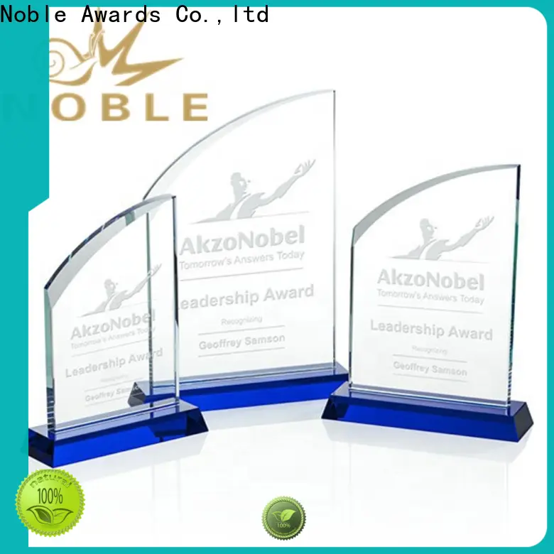 Noble Awards durable large glass trophy customization For Awards 1