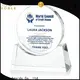 portable glass heart award premium glass customization For Gift 1