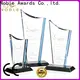Noble Awards durable crystal soccer trophy free sample For Sport games 1