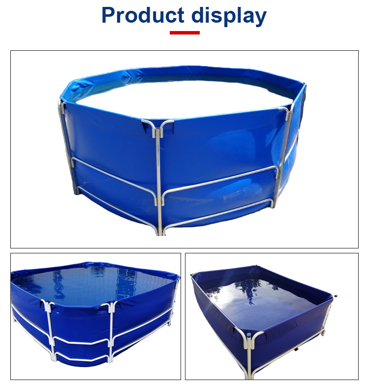 WOLIZE - Waterproof PVC Canvas Koi Fish Tank Farming Round biofloc tank fish farming pond FISH FARMING POND 11