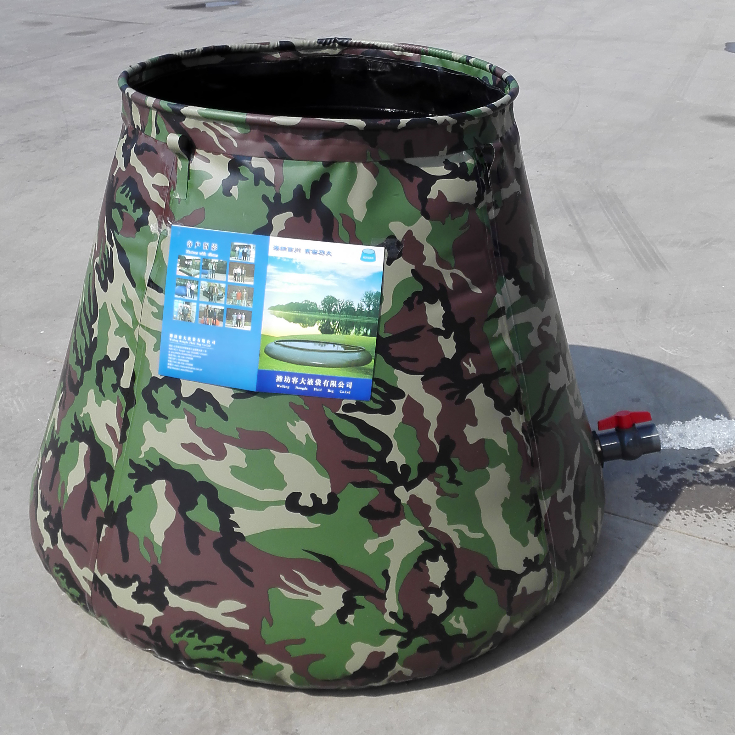 Real manufacturer 6 m3 TPU Fuel PVC storage tank flexible oil tank from China