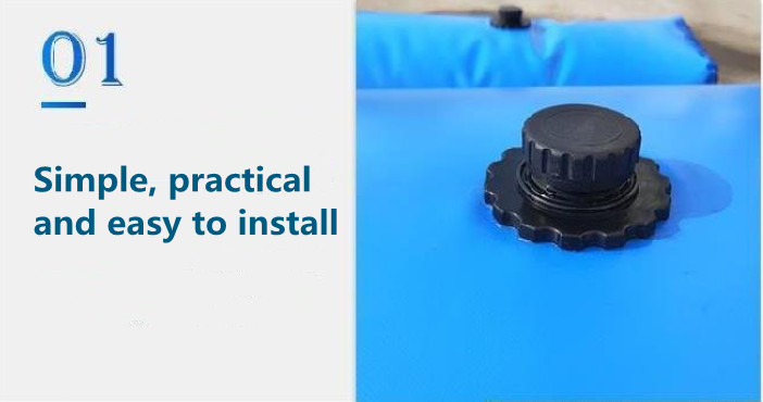 WOLIZE - Agriculture Rectangular Pillow Shape Collapsible PVC Plastic Flexible Liquid Water Storage Bladder tank Transportation package 8