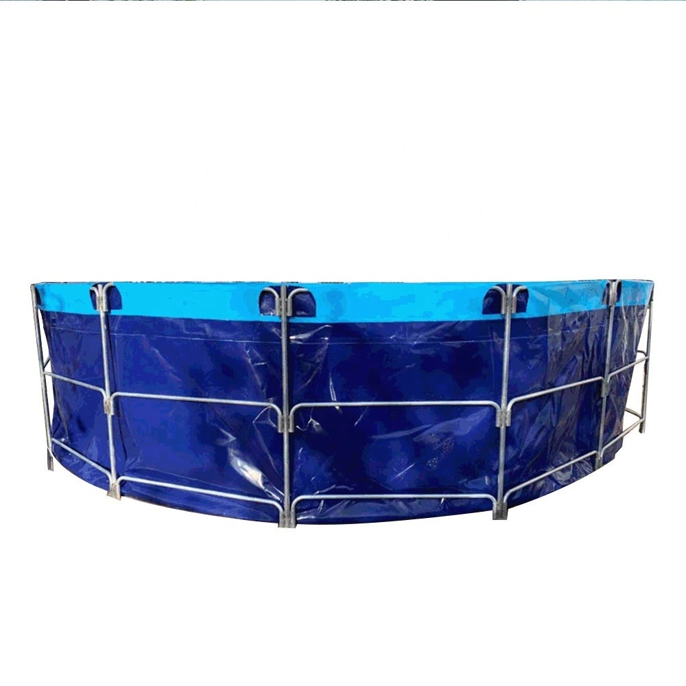 Wolize - portable en vente ronde pvc grand réservoir d'étang de poisson plitable tardiline mobile fish étangs de piscine étang 1