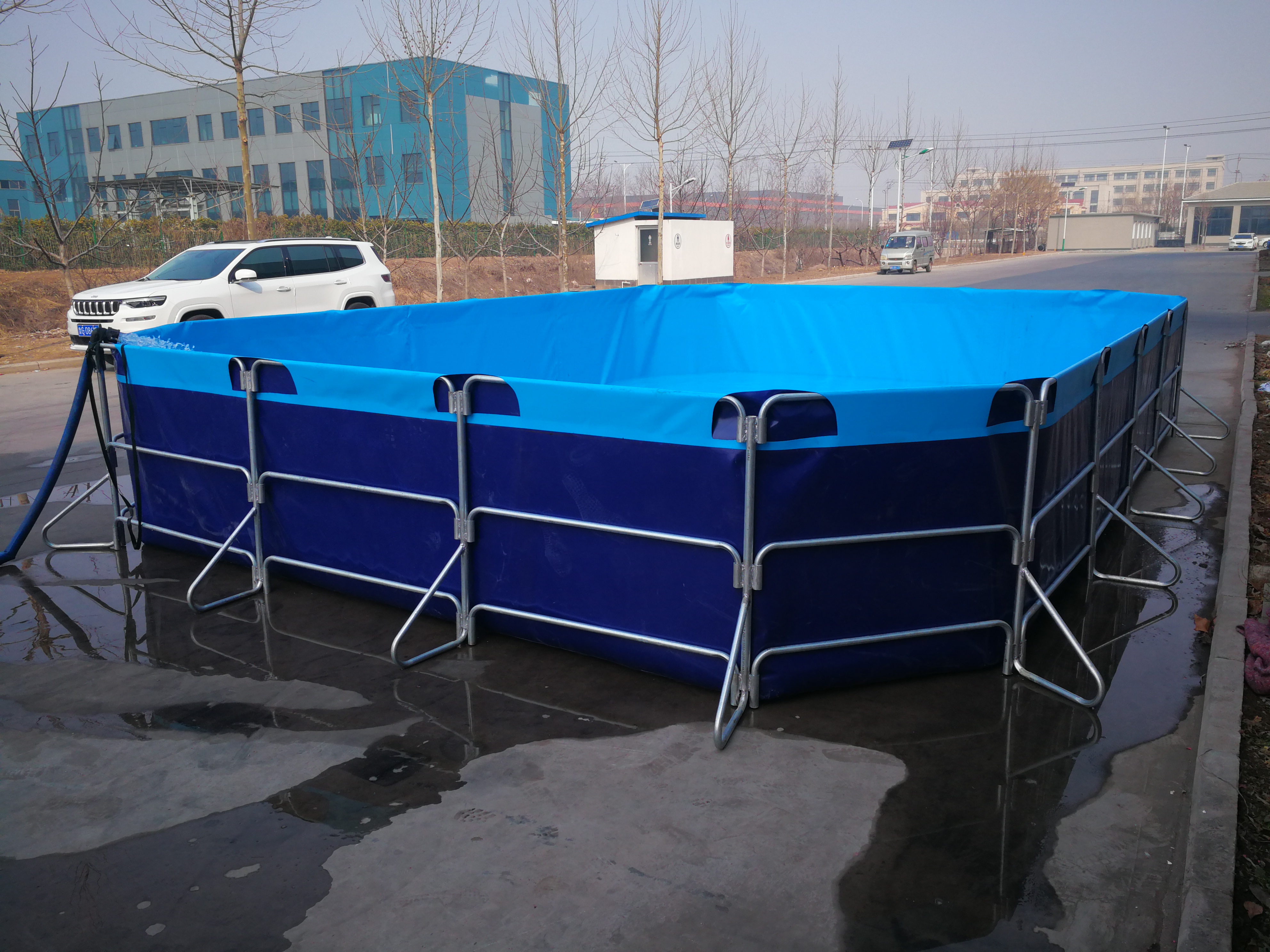 WOLIZE  3000l 5000l fish pond FISH FARMING POND tarpaulin fish feeder pond plastic pvc fish farming tank pond 9
