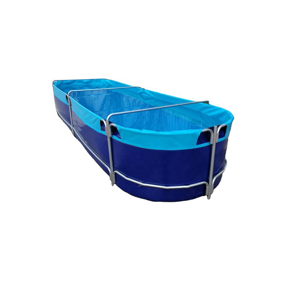 WOLIZE - Best quality indoor PVC tarpaulin collapsible tilapia 1000 liter fish farming tank FISH FARMING POND 32