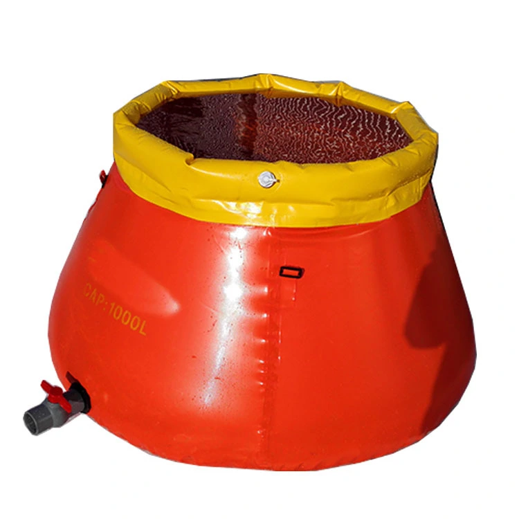 Wolize - Tanque de almacenamiento de agua flexible de PVC agrícola 1000L colapsación de agua de lluvia colapsable Cebolla Tanque de agua PVC TPU Bladder 1