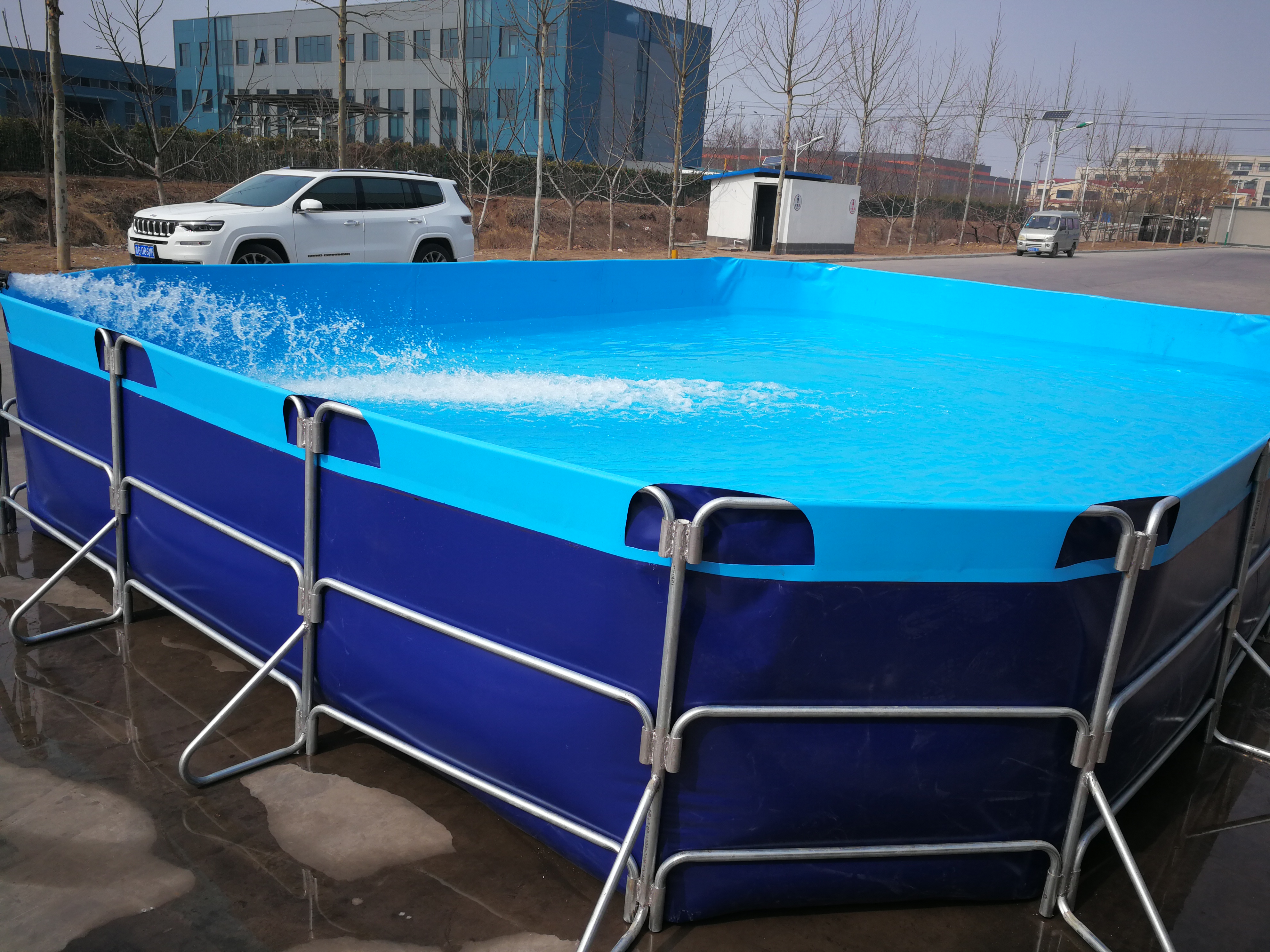 WOLIZE - WLZ commercial large round square custom modern pvc foldable wholesale imported fish tank FISH FARMING POND 10