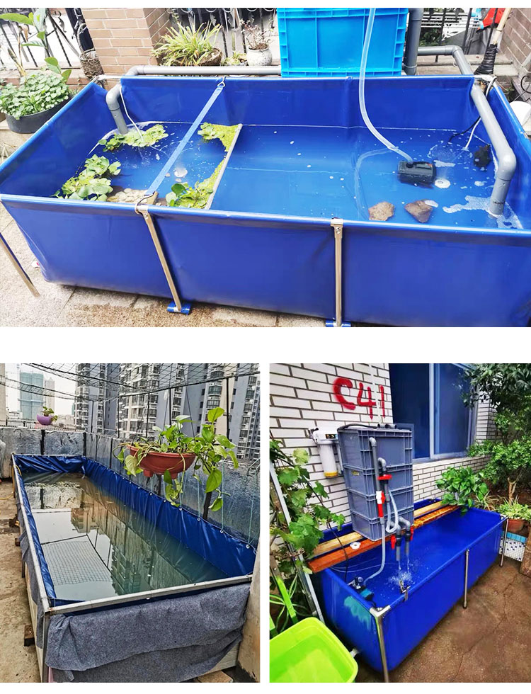 WOLIZE - WLZ high quality aquaculture system indoor fish farming pond supplies water tank fish farming FISH FARMING POND 26