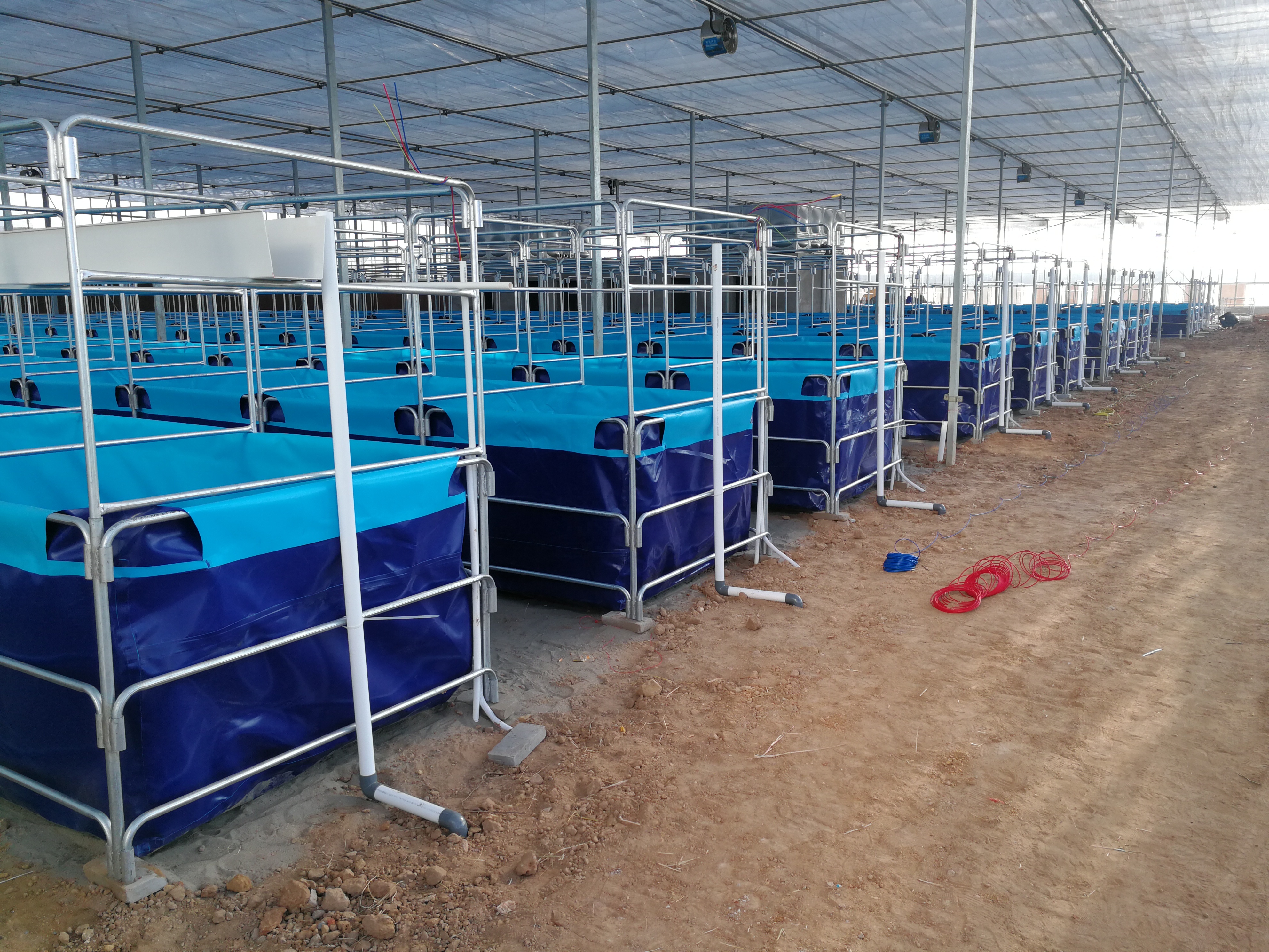 WOLIZE - Large modern farm Certificated moveable fish ponds pvc fish farming tanks tarpaulin plastic fish pond FISH FARMING POND 15