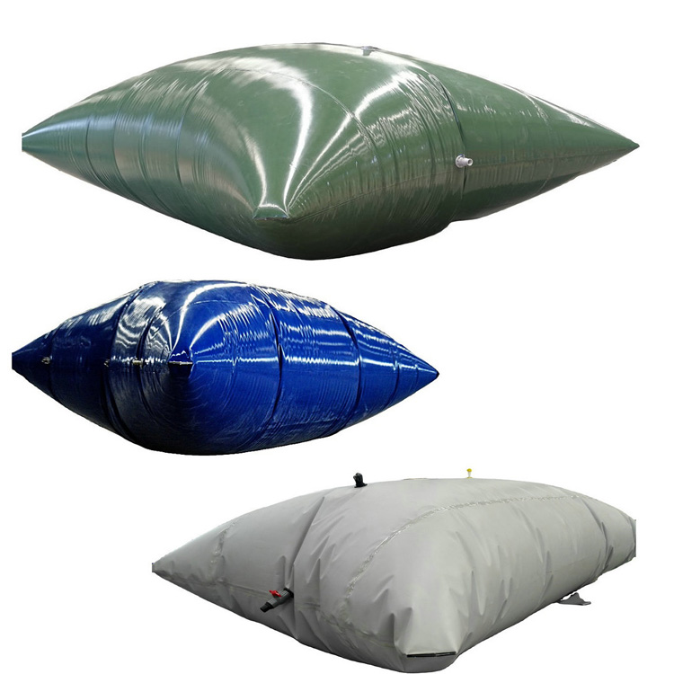 Water storage pillow bladder water bladder bag with hose fitting portable water bladder