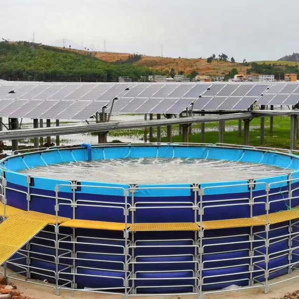 WOLIZE - Large modern farm Certificated moveable fish ponds pvc fish farming tanks tarpaulin plastic fish pond FISH FARMING POND 12
