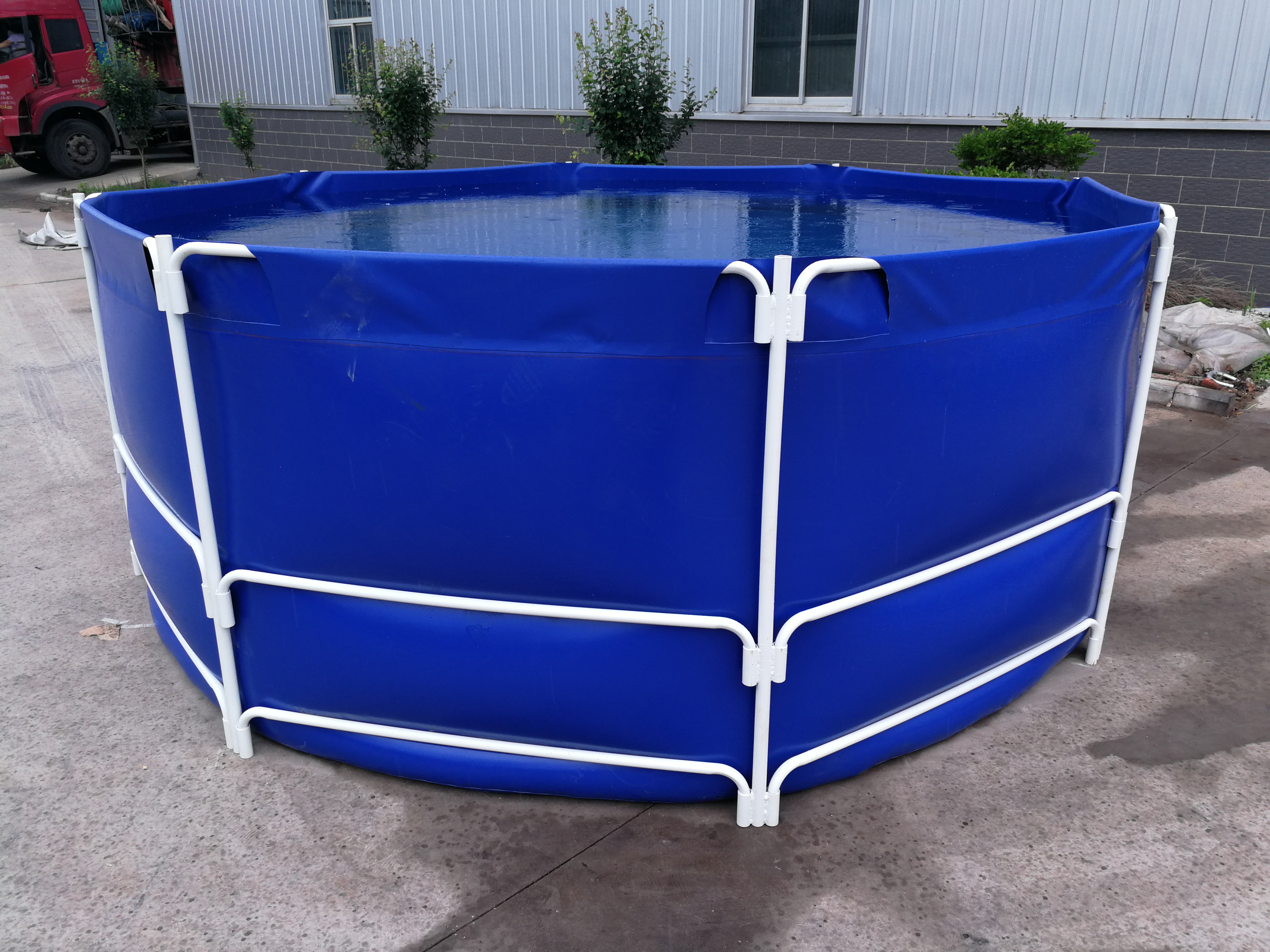 WOLIZE - WLZ indoor rectangular tarpaulin fish pool pond aerator price circular plastic fish pond FISH FARMING POND 12