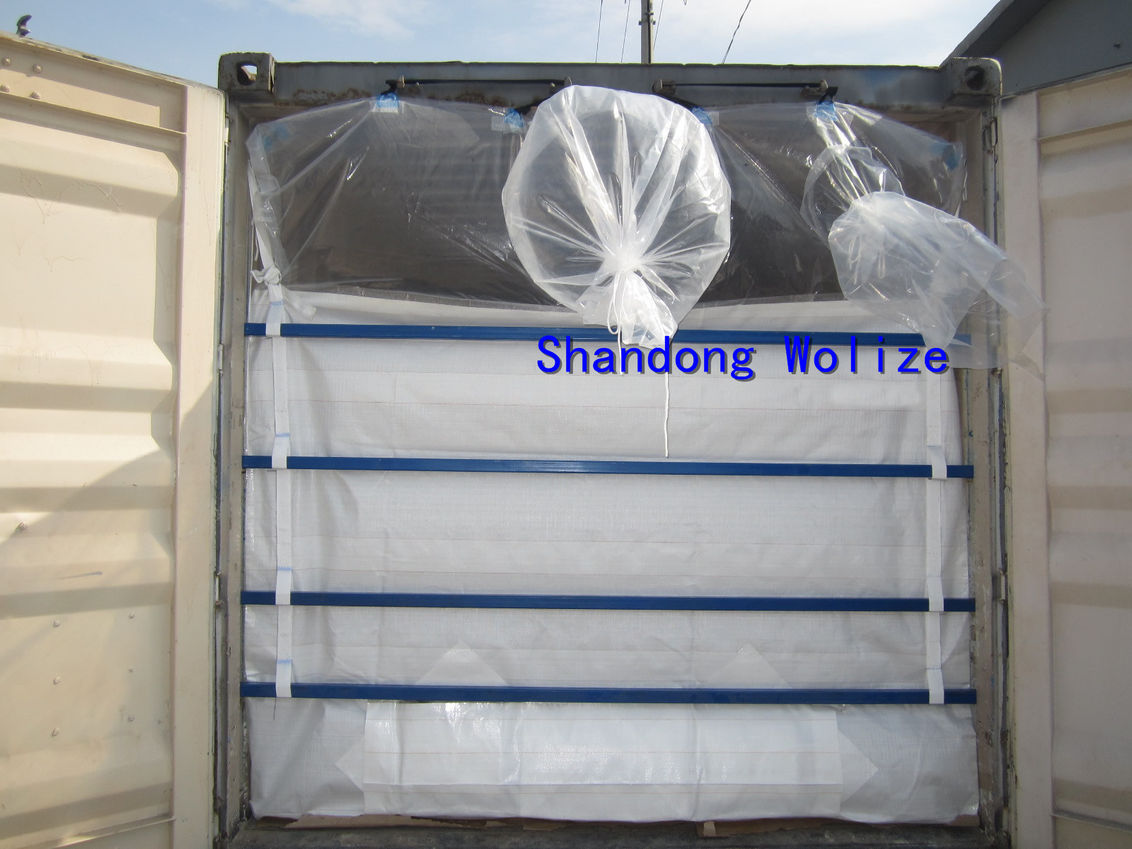 20ft PP Woven Flexible bladder water bag For Bulk Dry Powder