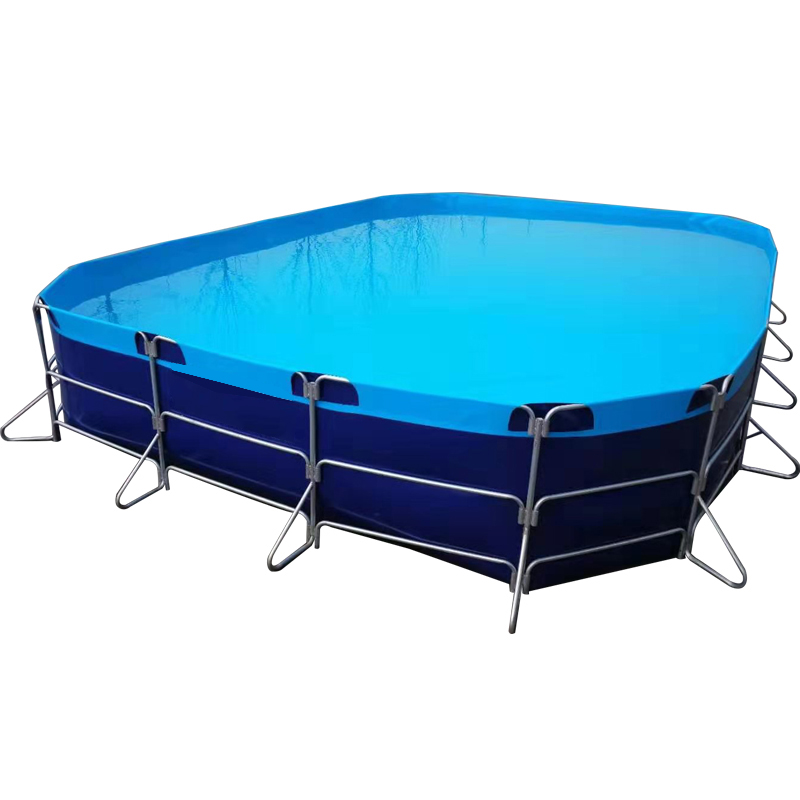 WOLIZE - Wholesale custom seafood portable black tarpaulin liner plastic 50000 liters fish pond FISH FARMING POND 35