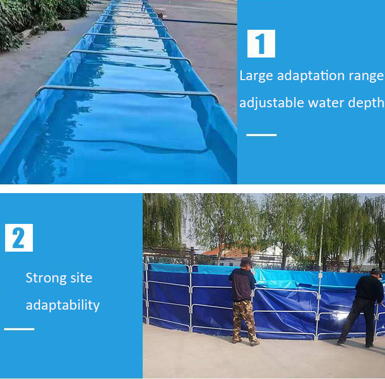 WOLIZE - fish ponds plastic for liner fiberglass air aeration solar pond aerator for rotary drum filter koi fish pond tank farming FISH FARMING POND 12