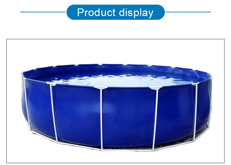WOLIZE - Fish Farm Plastic Custom farm water monitoring system equipment plastic fish aquaculture tank Fish Tank /Round FRF Foldable FISH FARMING POND 13