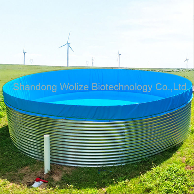  Best Quality High Quality Fish Farming Portable Pvc Round Shape Water Tank Fish Farming Pond Wholesale Factory 