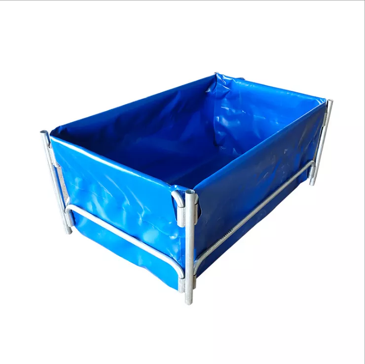 WLZ PVC Coated Biofloc Fish Farming Tank Tarpaulin Pond Liner Round Shape Ras Fish Ponds 7