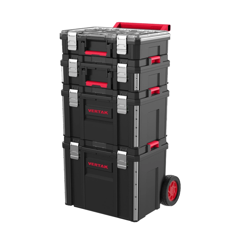 Custom Made Tool Box 4-Tier Stackable Tool box System-TH6302225 1