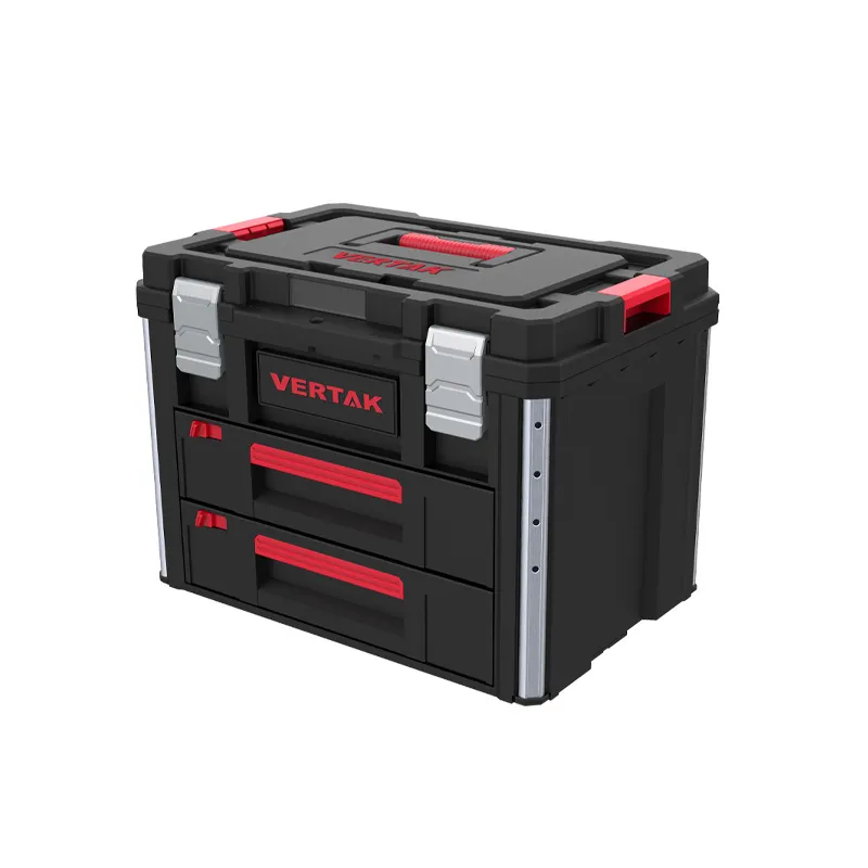VERTAK Stackable Tool Boxes with Drawers Stackable Tool Boxes with Drawers Supply 3