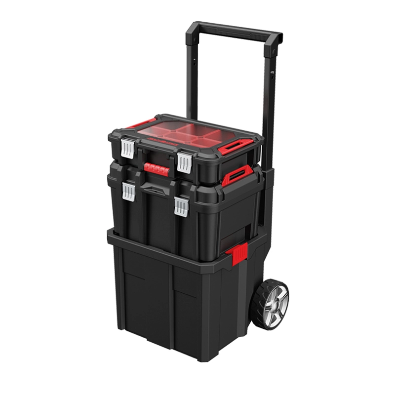 3-in-1 Stackable Tool Box Set with Mobile Base - Heavy-Duty & Organized Storage 1