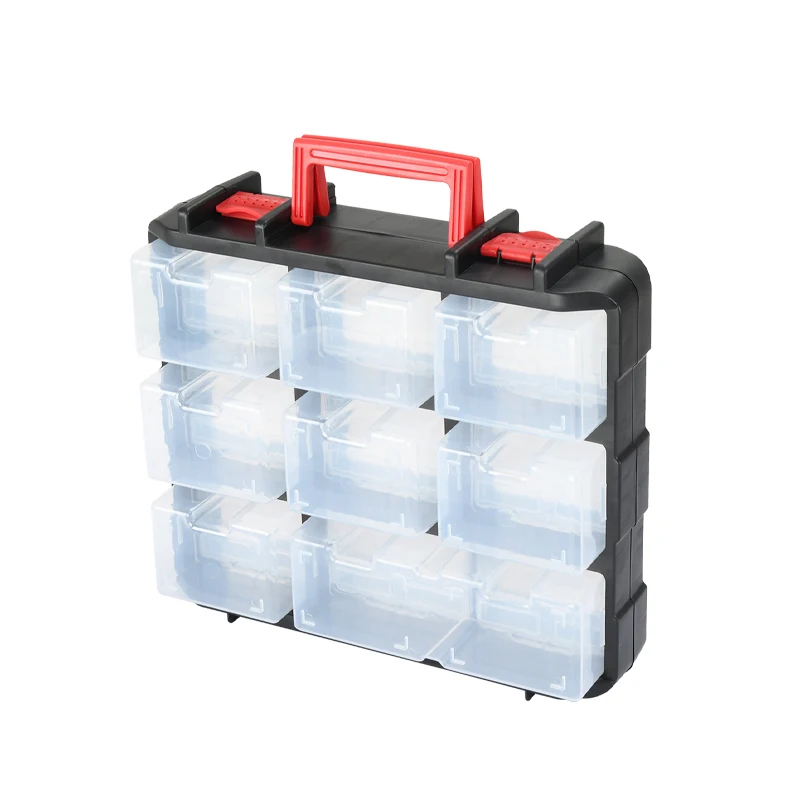 Organizer Plastic Double-Sided 16-Compartment Transparent Parts Box – TH6302184 1