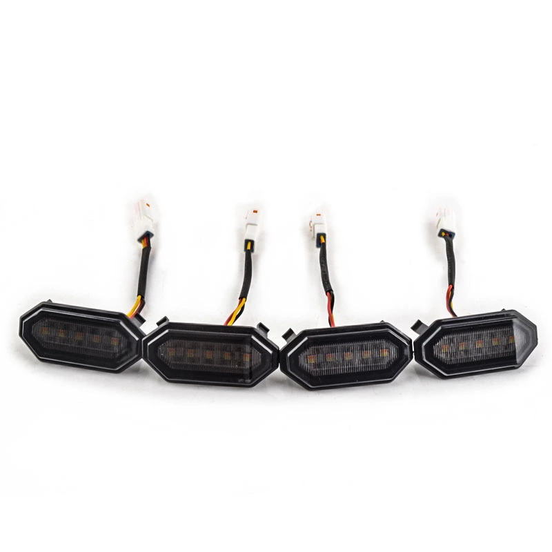 Jimny 4PCS LED Side Marker Lights Warning Signal Light Auto Light System Daytime Running Lamp Led Grid Driving Light 1