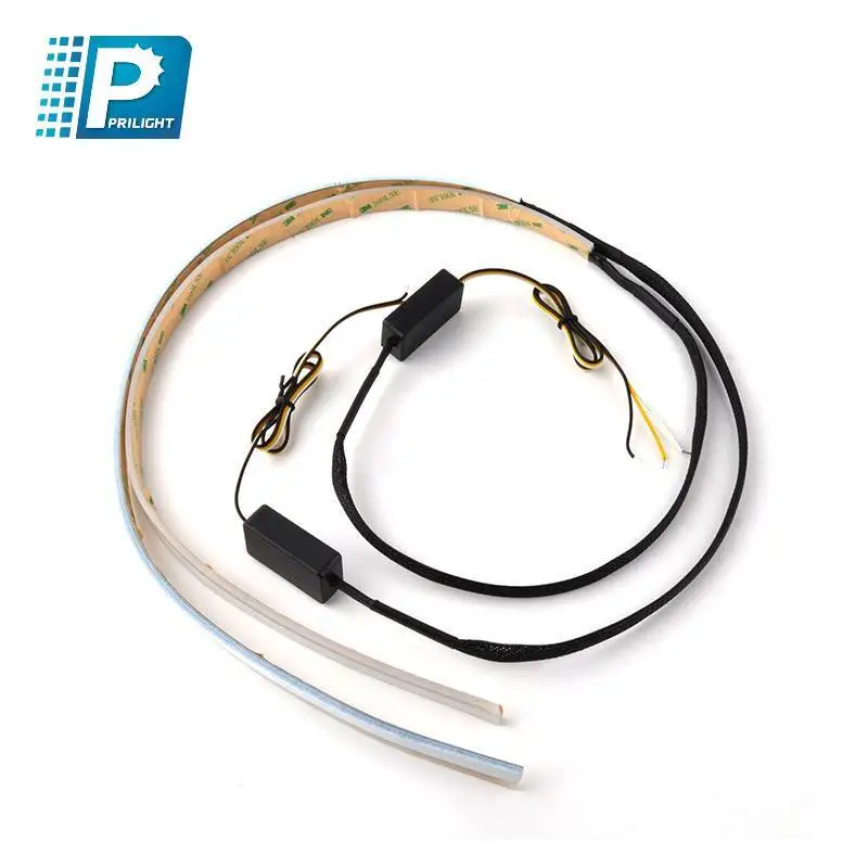 Universal Car Flexible Flowing Led Headlight Strip Waterproof Daytime Running Light Car Led Light Strip 1