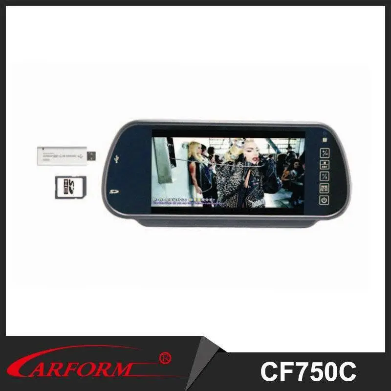 7 inch rear view mirror ,  rearview with SD USB for Latin America 1