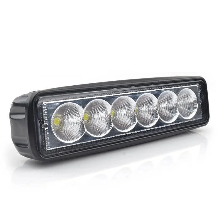 Super brighter 18W Spot Beam Light Bar led Lights Driving Fog Lights IP 67 Waterproof for Off-road Vehicle, SUV, Jeep, Boat 1