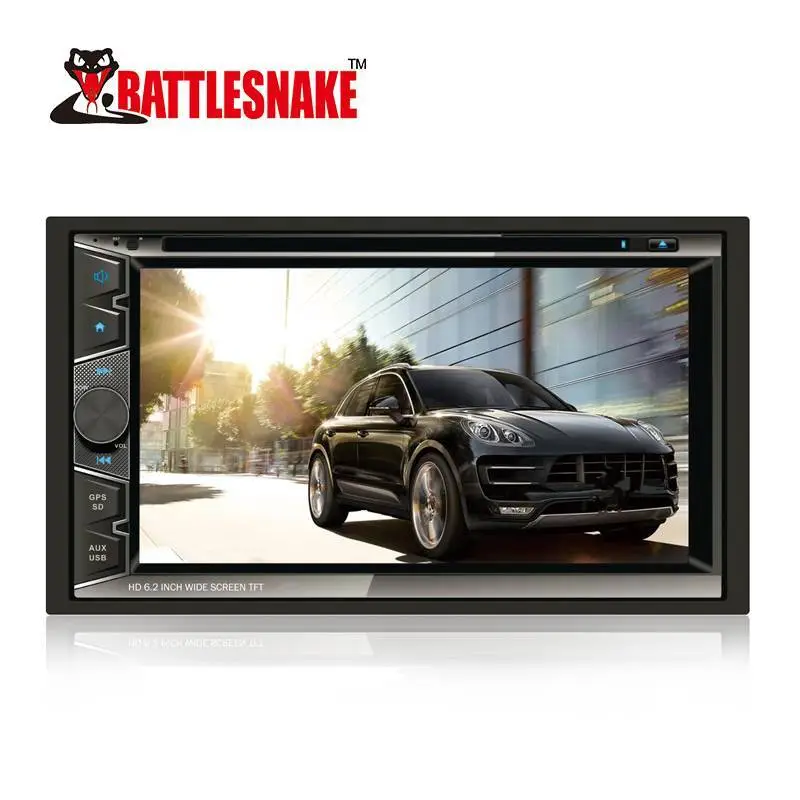 High Quality 6.2 Inch Wide Screen TFT Car Double Din DVD HD Player 1