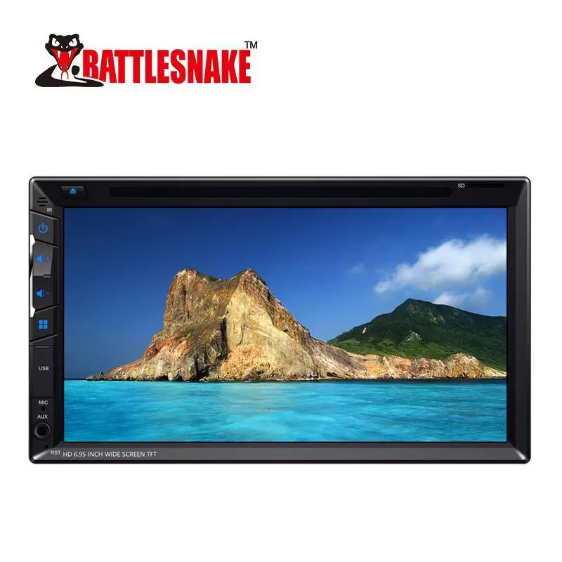 HD 6.95 Inch Wide Screen TFT DVD Player for all cars 1