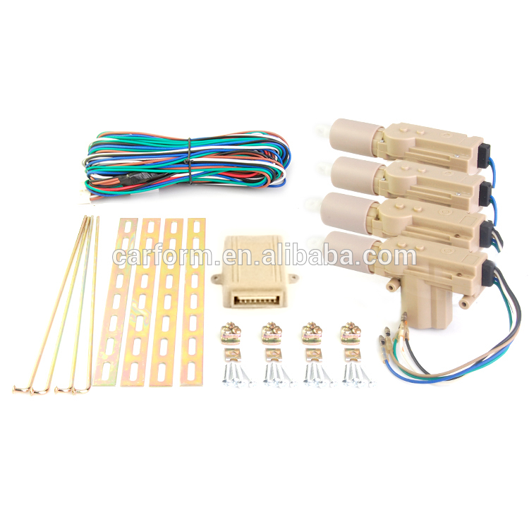 New shape and color design car power central door lock Central Locking System CF306 1 Master 3 Slaves for any kinds of cars 1