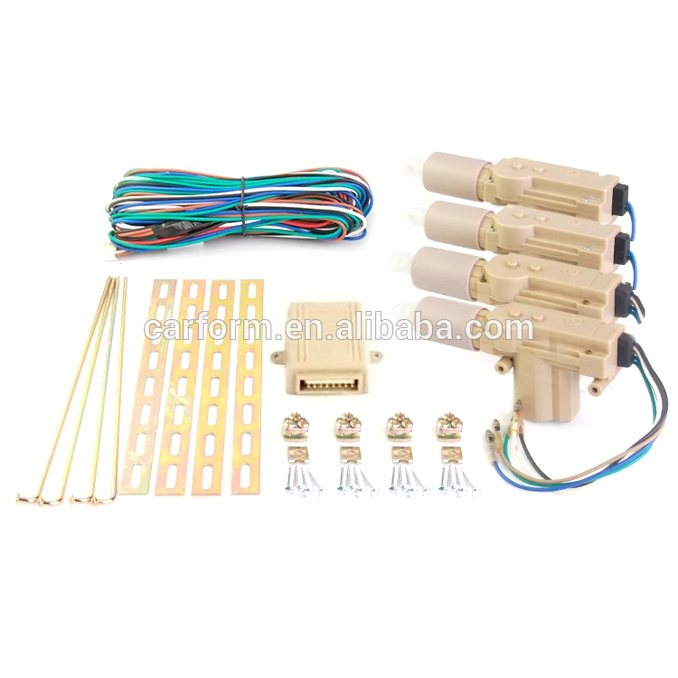 New shape and color design car power central door lock Central Locking System CF306 1 Master 3 Slaves for any kinds of cars 1