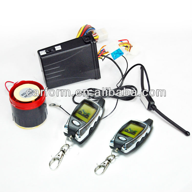 Motorcycle Two Way Alarm System with LCD Remote and Remote Engine Starter CF-MC09 3
