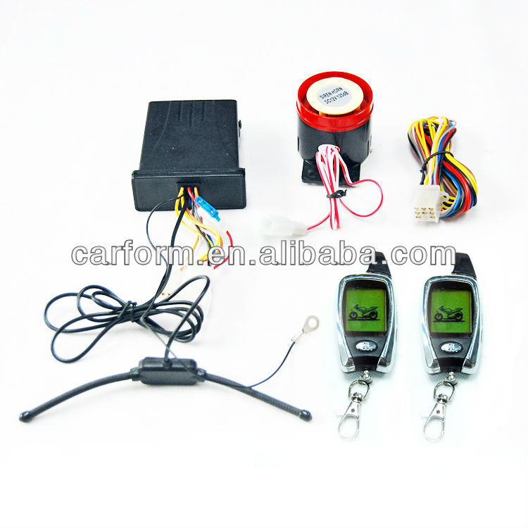 Motorcycle Two Way Alarm System with LCD Remote and Remote Engine Starter CF-MC09 2