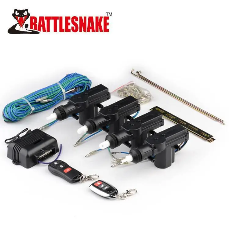 Remote car central locking system Universal design central door lock actuator power door lock kit 4 doors, 1 master 3 slaves CF402 1