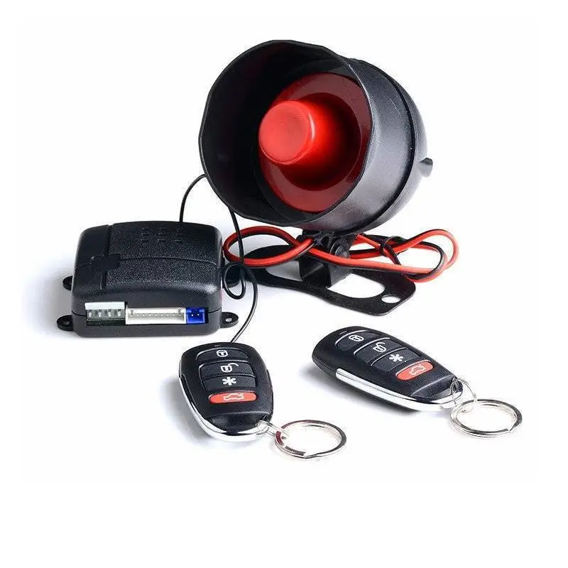 Suit for South American market car alarm CF828 system with small Mini main unit, small remote controller and shock sensor 1