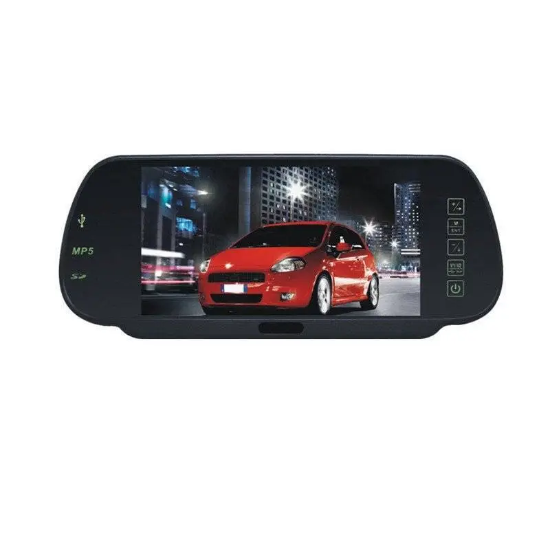 Bluetooth 7 inch rearview mirror work with camera sensors, with MP5 player, export to Latin America 1