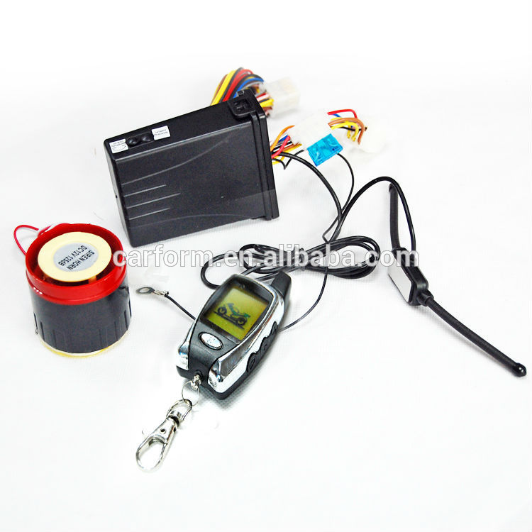 Two-Way Motorcycle Alarm System with Remote Engine Start and LCD Remote CF-MC08 2